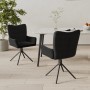 Sillas de comedor giratorias 2 uds terciopelo negro de , Sillas de comedor - Ref: Foro24-344815, Precio: 150,78 €, Descuento: %