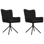Sillas de comedor giratorias 2 uds terciopelo negro de , Sillas de comedor - Ref: Foro24-344815, Precio: 150,78 €, Descuento: %