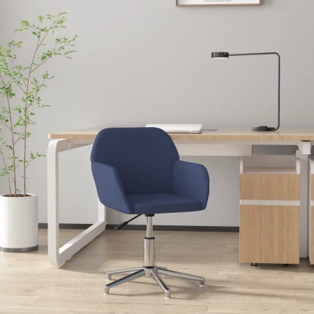 Silla de oficina giratoria de tela azul de , Sillas de oficina - Ref: Foro24-344724, Precio: 82,56 €, Descuento: %