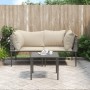 Set de muebles de jardín 3 pzas y cojines ratán sintético gris de , Conjuntos de jardín - Ref: Foro24-364127, Precio: 160,35 ...