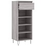 Mueble zapatero madera contrachapada gris Sonoma 40x36x105 cm de , Zapateros y organizadores de calzado - Ref: Foro24-831466,...