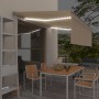 Toldo automático persiana LED sensor de viento crema 4,5x3 m de vidaXL, Toldos - Ref: Foro24-3069452, Precio: 592,08 €, Descu...