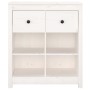 Aparador de madera maciza de pino blanco 70x35x80 cm de , Aparadores - Ref: Foro24-813765, Precio: 87,12 €, Descuento: %