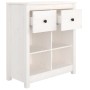 Aparador de madera maciza de pino blanco 70x35x80 cm de , Aparadores - Ref: Foro24-813765, Precio: 87,12 €, Descuento: %