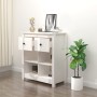 Aparador de madera maciza de pino blanco 70x35x80 cm de , Aparadores - Ref: Foro24-813765, Precio: 87,12 €, Descuento: %
