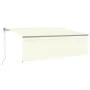 Toldo automático persiana LED sensor de viento crema 4,5x3 m de vidaXL, Toldos - Ref: Foro24-3069452, Precio: 709,30 €, Descu...