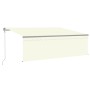 Toldo automático persiana LED sensor de viento crema 4,5x3 m de vidaXL, Toldos - Ref: Foro24-3069452, Precio: 592,08 €, Descu...