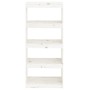 Estantería/divisor de espacios madera pino blanco 60x30x135,5cm de , Librerías y estanterías - Ref: Foro24-808169, Precio: 70...