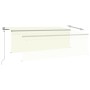 Toldo automático persiana LED sensor de viento crema 4,5x3 m de vidaXL, Toldos - Ref: Foro24-3069452, Precio: 592,08 €, Descu...