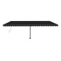 Toldo automático LED sensor de viento gris antracita 600x300 cm de vidaXL, Toldos - Ref: Foro24-3069814, Precio: 831,77 €, De...