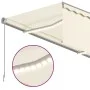 Toldo automático persiana LED sensor de viento crema 4,5x3 m de vidaXL, Toldos - Ref: Foro24-3069452, Precio: 709,30 €, Descu...