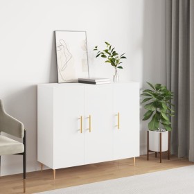 Aparador de madera de ingeniería blanco 90x34x80 cm de , Aparadores - Ref: Foro24-828092, Precio: 92,84 €, Descuento: %