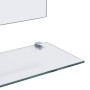 Espejo de pared con estante de vidrio templado 80x60 cm en Espejos | Comprar online en Foru.es