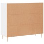 Aparador de madera de ingeniería blanco 90x34x80 cm de , Aparadores - Ref: Foro24-828092, Precio: 92,84 €, Descuento: %