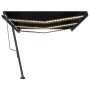 Toldo automático LED sensor de viento gris antracita 600x300 cm de vidaXL, Toldos - Ref: Foro24-3069814, Precio: 831,77 €, De...