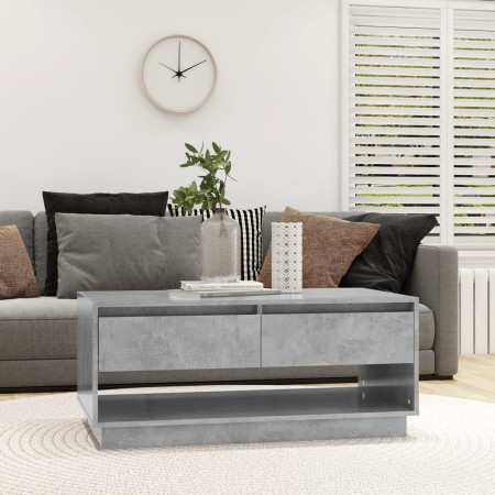 Mesa de centro madera contrachapada gris hormigón 102,5x55x44cm de , Mesas de centro - Ref: Foro24-809507, Precio: 124,67 €, ...