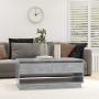 Mesa de centro madera contrachapada gris hormigón 102,5x55x44cm de , Mesas de centro - Ref: Foro24-809507, Precio: 124,67 €, ...