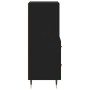 Aparador de madera contrachapada negro 34,5x34x90 cm de , Aparadores - Ref: Foro24-828645, Precio: 66,36 €, Descuento: %