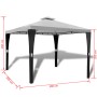 Cenador con techo 3x3 m blanco crema de , Carpas y cenadores - Ref: Foro24-41450, Precio: 214,79 €, Descuento: %