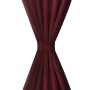 2 cortinas micro-satinadas con trabillas color burdeos, 140 x 245 cm de , Cortinas y visillos - Ref: Foro24-130364, Precio: 3...