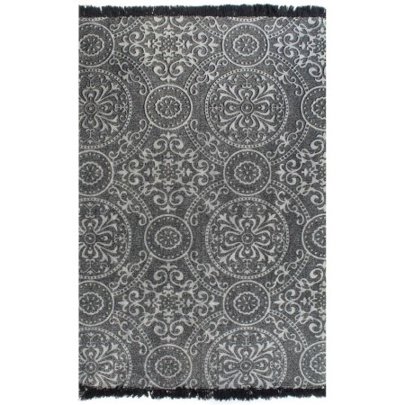 Alfombra de algodón Kilim 120x180 cm estampado gris de , Alfombras - Ref: Foro24-246553, Precio: 36,29 €, Descuento: %