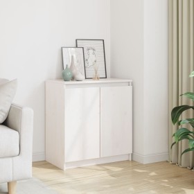 Armario auxiliar madera maciza de pino blanco 60x36x65 cm de , Aparadores - Ref: Foro24-808099, Precio: 100,43 €, Descuento: %