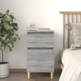 Mesita de noche color gris sonoma 40x35x70 cm de , Mesitas de noche - Ref: Foro24-819704, Precio: 48,88 €, Descuento: %