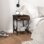 Mesita de noche madera contrachapada roble ahumado 40x42x60 cm de , Mesitas de noche - Ref: Foro24-826339, Precio: 47,01 €, D...