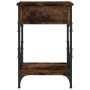 Mesita de noche madera contrachapada roble ahumado 40x42x60 cm de , Mesitas de noche - Ref: Foro24-826339, Precio: 47,01 €, D...