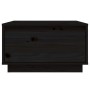 Mesa de centro de madera maciza de pino negro 55x56x32 cm de , Mesas de centro - Ref: Foro24-813409, Precio: 60,81 €, Descuen...