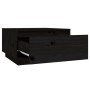 Mesa de centro de madera maciza de pino negro 55x56x32 cm de , Mesas de centro - Ref: Foro24-813409, Precio: 60,81 €, Descuen...