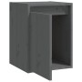 Armario de pared 2 uds madera maciza de pino gris 30x30x40 cm de , Estantes y estanterías - Ref: Foro24-813480, Precio: 52,38...