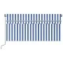 Toldo manual retráctil con persiana y LED azul y blanco 3x2,5 m de vidaXL, Toldos - Ref: Foro24-3069381, Precio: 306,06 €, De...