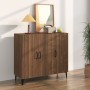 Aparador de madera de ingeniería marrón roble 90x34x80 cm de , Aparadores - Ref: Foro24-817464, Precio: 104,77 €, Descuento: %