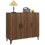 Aparador de madera de ingeniería marrón roble 90x34x80 cm de , Aparadores - Ref: Foro24-817464, Precio: 104,77 €, Descuento: %