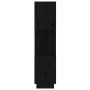 Estantería/divisor de espacios madera pino negro 51x25x101 cm de , Librerías y estanterías - Ref: Foro24-814038, Precio: 48,9...