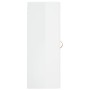 Armario de pared blanco brillante 34,5x34x90 cm de , Aparadores - Ref: Foro24-828886, Precio: 36,91 €, Descuento: %