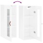 Armario de pared blanco brillante 34,5x34x90 cm de , Aparadores - Ref: Foro24-828886, Precio: 36,91 €, Descuento: %