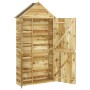 Cobertizo de herramientas madera pino impregnada 107x37x220 cm de , Cobertizos - Ref: Foro24-318192, Precio: 342,87 €, Descue...