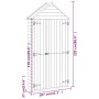 Cobertizo de herramientas madera pino impregnada 107x37x220 cm de , Cobertizos - Ref: Foro24-318192, Precio: 342,87 €, Descue...