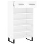 Zapatero madera de ingeniería blanco 60x35x105 cm de , Armarios y almacenamiento - Ref: Foro24-829636, Precio: 80,08 €, Descu...