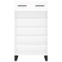 Zapatero madera de ingeniería blanco 60x35x105 cm de , Armarios y almacenamiento - Ref: Foro24-829636, Precio: 80,08 €, Descu...