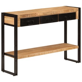 Mesa consola madera maciza de mango 110x30x76 cm de , Mesas auxiliares - Ref: Foro24-348159, Precio: 206,92 €, Descuento: %