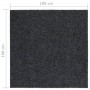 Alfombra de pasillo atrapa suciedad 100x100 cm gris antracita en Alfombras | Comprar online en Foru.es