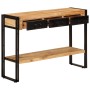 Mesa consola madera maciza de mango 110x30x76 cm de , Mesas auxiliares - Ref: Foro24-348159, Precio: 206,92 €, Descuento: %