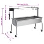 Parrilla De Barbacoa Con Asador Y Motor Eléctrico de , Barbacoas - Ref: Foro24-40236, Precio: 359,12 €, Descuento: %
