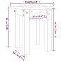 Mesa de centro de madera maciza de pino marrón miel Ø35x35 cm de , Mesas de centro - Ref: Foro24-822340, Precio: 23,05 €, Des...