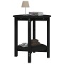 Mesa de centro de madera maciza de pino negro Ø55x60 cm de , Mesas de centro - Ref: Foro24-822356, Precio: 55,12 €, Descuento: %