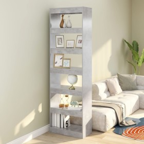 Estantería/divisor de espacios gris hormigón 60x30x198 cm de , Librerías y estanterías - Ref: Foro24-811686, Precio: 89,82 €,...
