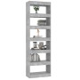 Estantería/divisor de espacios gris hormigón 60x30x198 cm de , Librerías y estanterías - Ref: Foro24-811686, Precio: 89,82 €,...